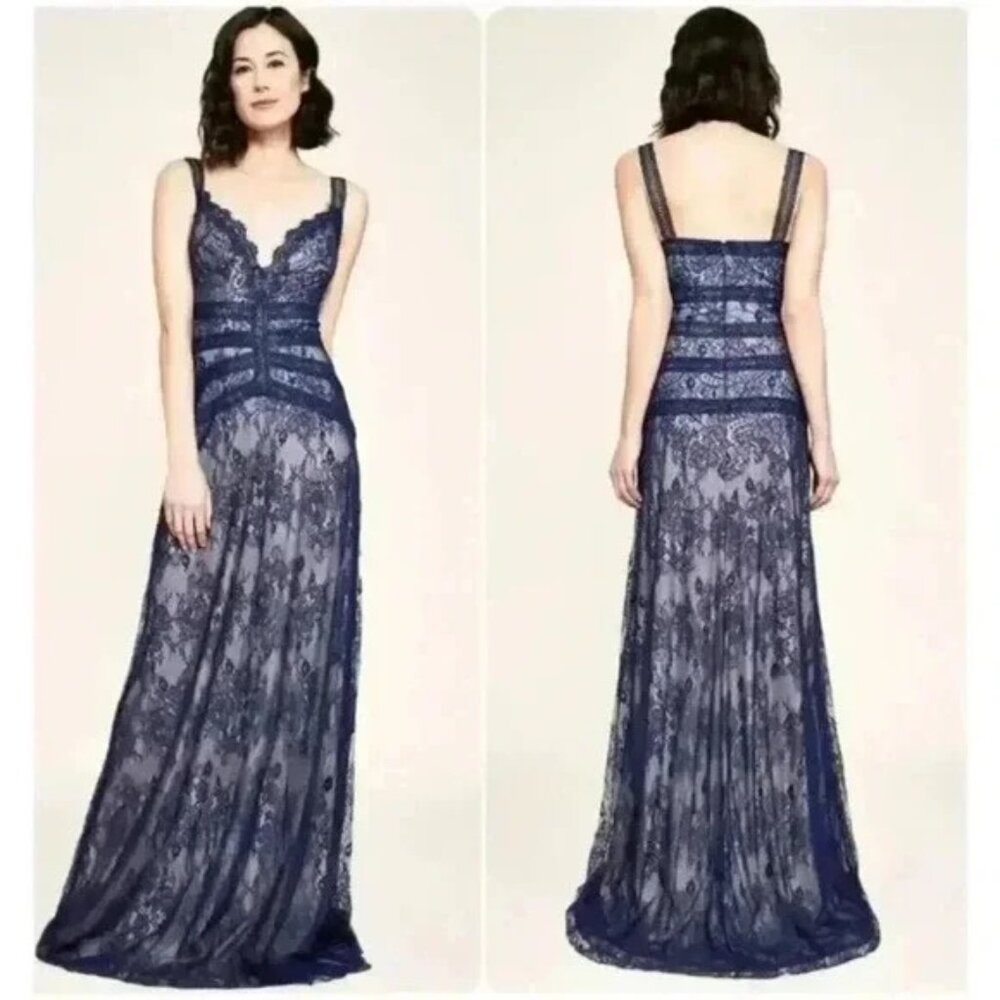 Tadashi Shoji Dutton Gown Size 14 NEW W/TAGS - Picture 2 of 7